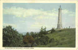 Miles Standish Monument Duxbury, MA Postcard Postcard