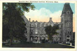Boynton Hall, Polytechnic Institute Worcester, MA Postcard Postcard