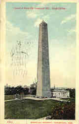 Bunker Hill Monument Charlestown, MA Postcard Postcard