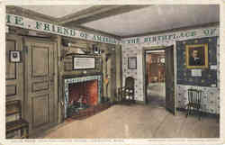 Living Room, Hancock-Clarke House Lexington, MA Postcard Postcard