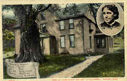 Home of Louiba Alcott and her Little Women Concord, MA Postcard Postcard