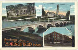 Greetings from Springfield Postcard