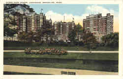 Alden Park Manor, Chapel Street Longwood Brookline, MA Postcard Postcard