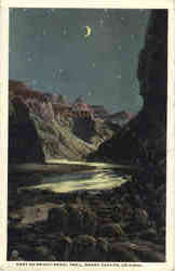 Foot of Bright Angel Trail Grand Canyon National Park, AZ Postcard Postcard