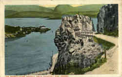 The Phoenix-Globe Highway Above Roosevelt Dam Postcard