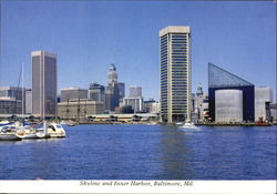 Skyline And Inner Harbor Postcard