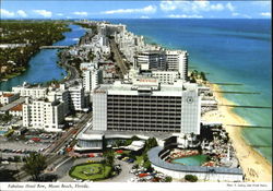 Fabulous Hotel Row Miami Beach, FL Postcard Postcard