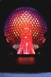 Spaceship Earth Disney Postcard Postcard