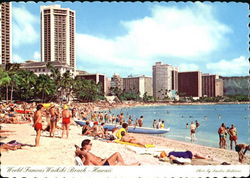 World Famous Waikiki Beach Postcard