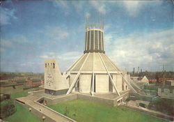 Metropolitan Cathedral Of Christ The King Liverpool England Merseyside Postcard Postcard