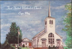 First United Methodist Church Cape May, NJ Postcard Postcard