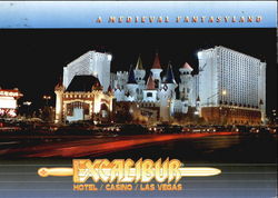 Excalibur Hotel  Casino, Amedieval Fantasyland Postcard