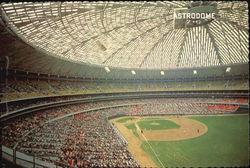 Interior Of Astrodome Postcard