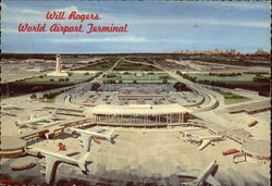 Will Rogers World Airport Terminal Postcard