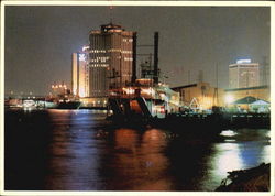 New Orleans At Night Postcard