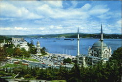 Dolmabahce Palace On The Bosphorus Postcard