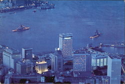 Hotel Furama Inter-Continental Ny Night, 1, Connaught Road Central Postcard