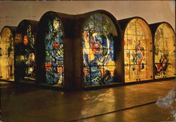 The Tribes Of Israel Stained Glass Windows Postcard