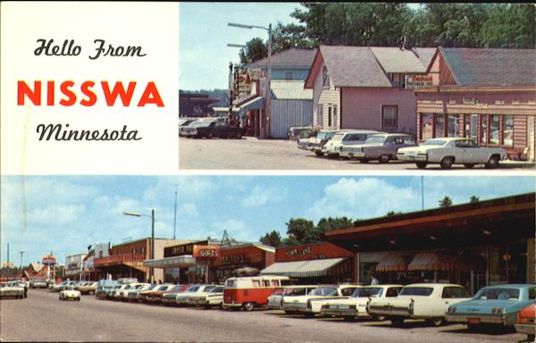 Shopping Area Of Nisswa Vacationland Minnesota