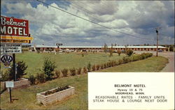 Belmont Motel, Hyway 10 & 75 Postcard