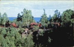 Lamb's Cabins Schroeder, MN Postcard Postcard