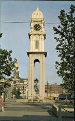 Dubuque Town Clock Iowa Postcard Postcard