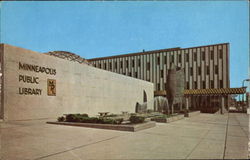 Minneapolis Minn. Public Library Minnesota Postcard Postcard