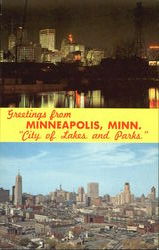 Greetings From Minneapolis, M Postcard