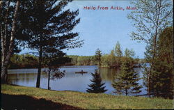 Hello From Aitkin Postcard