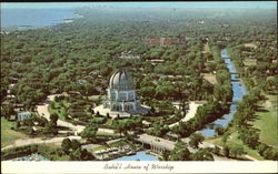 The Bahai House Of Worship Wilmette, IL Postcard Postcard