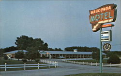 The Wauconda Motel, U.S. 12 & Route 59 Illinois Postcard Postcard