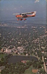 Flying Over Mineral Springs Park Postcard