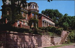 Two Pre-Civil War Homes Galena, IL Postcard Postcard