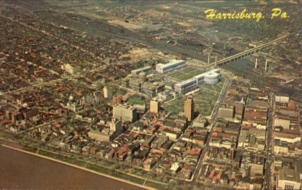 Aerial View Of Harrisburg Pennsylvania