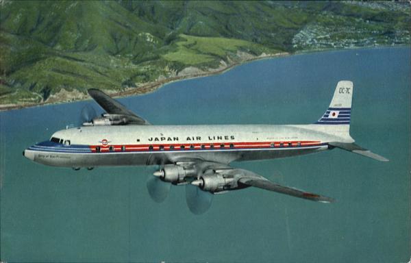 Japan Air Lines DC-7C Super Courier Aircraft