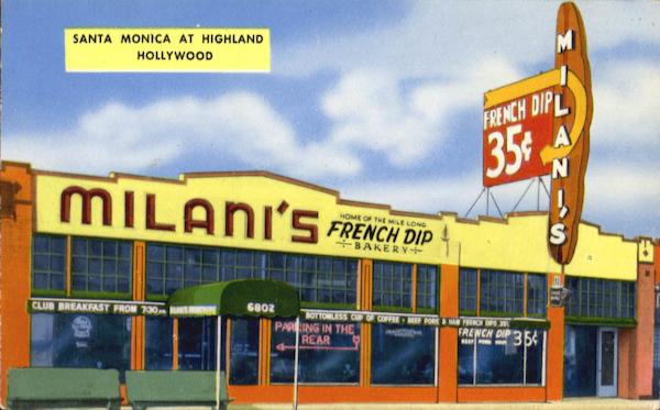 Milani's French Dip Buffet, 6802 Santa Monica Blvd Hollywood California
