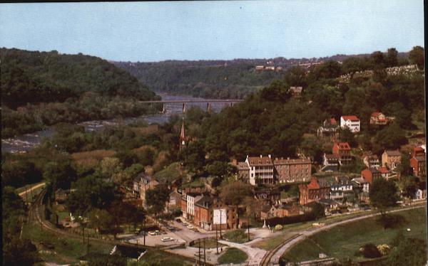 Bird's Eye View Of Harper's Ferry Harpers Ferry West Virginia