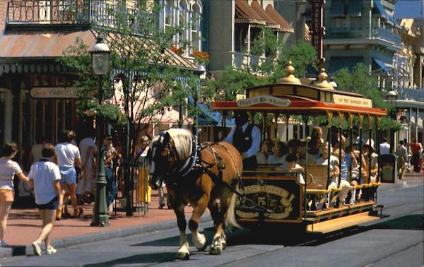 Trolley Ride Down Main Street Disney