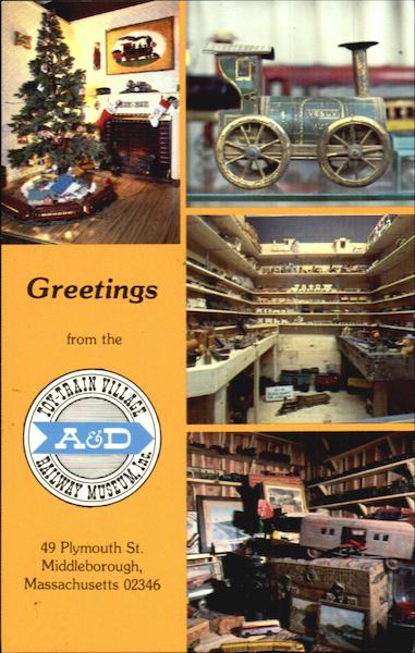 A & D Toy Train Village, 49 Plymouth St. Middleborough Massachusetts