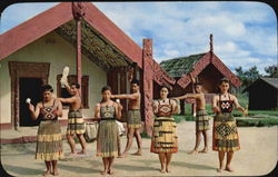 Poi Dance At Model Pa New Zealand Postcard Postcard