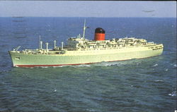 Cunard Carmania Cruise Ships Postcard Postcard