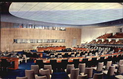 United Nations General Assembly Committee Room Postcard