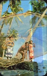 The Perfect Cast Cook Islands South Pacific Postcard Postcard