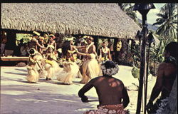 Tamure Dancers At Bali Hai Hotel Postcard