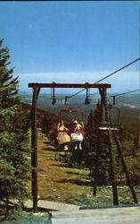 Terry Peak Chair Lift Lead, SD Postcard Postcard