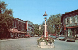 The Hub Of Woodstock Vermont Postcard Postcard