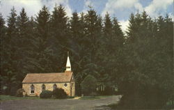 Smallest Church In 48 States Postcard