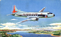 Fly Eastern's Great New Silver Falcon Postcard