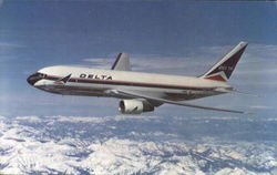 Delta Air Lines 767 Aircraft Postcard Postcard