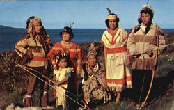 Indians In Tribal Dress Postcard